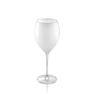 Copa de vino de cristal blanco